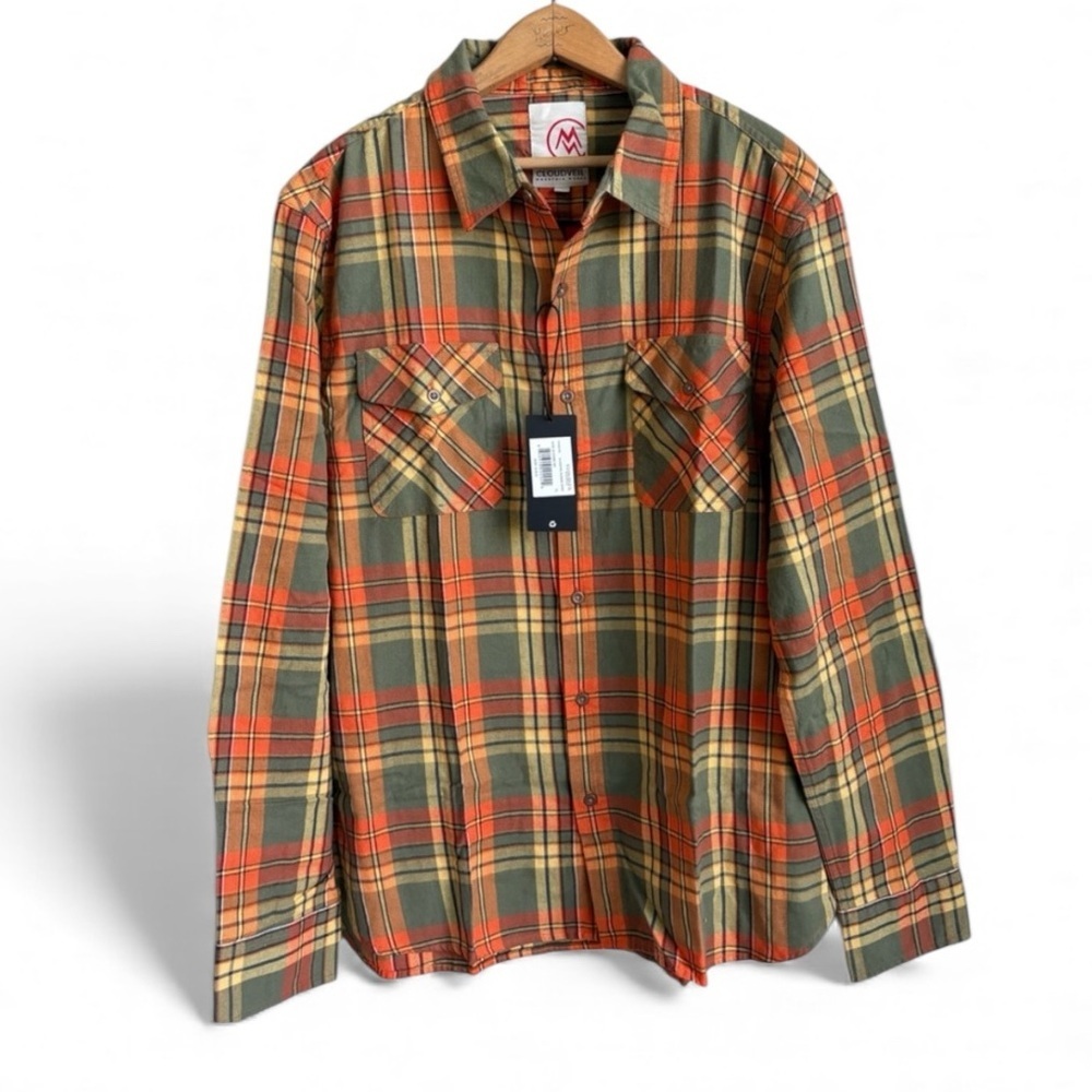 Cloudveil Mountain Works Men's Flannel Shirt NWT